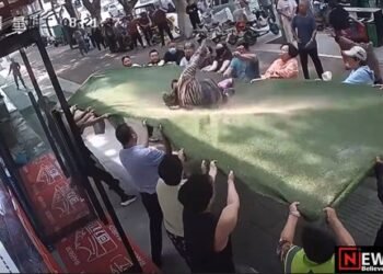 102 yr old woman attempts extreme senior trampoline challenge for tiktok likes.