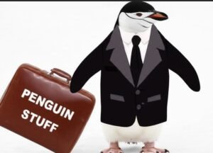 Penguin on a business trip